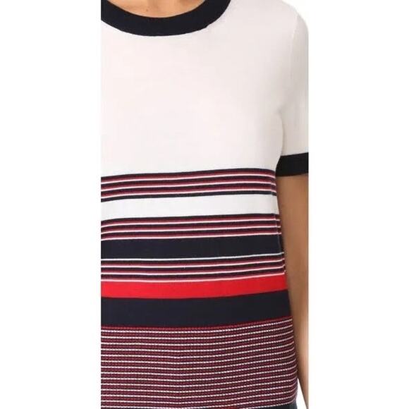Rag & Bone $295 Krista Wool Red Striped Short Sleeve Crew Neck Sweater Top XS - Picture 6 of 12